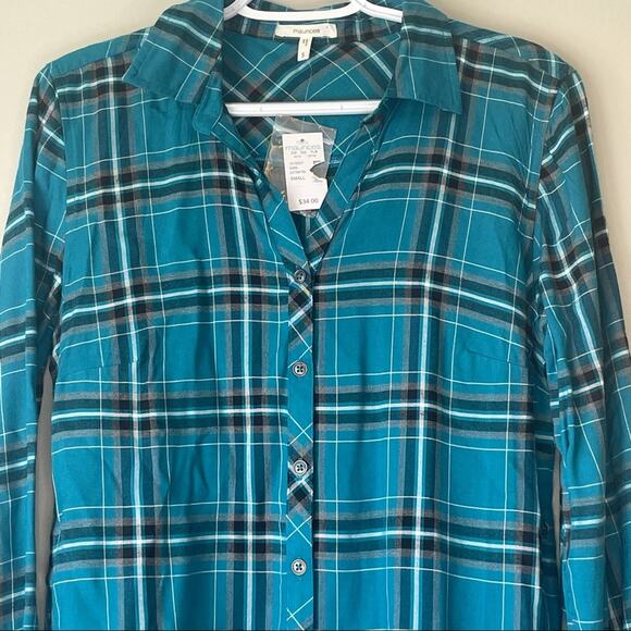 ❗️NEW❗️Maurices Long Sleeve Button Up FLANNEL Sz S - Picture 5 of 14